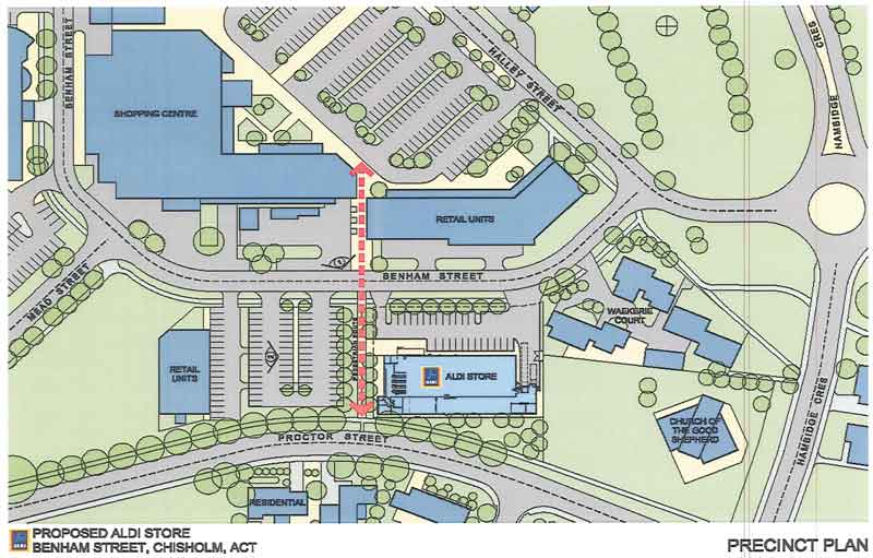 Chisholm ALDI proposed site map