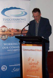 ACT Chief Minister, Jon Stanhope, officially opens the Combined ACT Community Councils meeting hosted by the TCC 